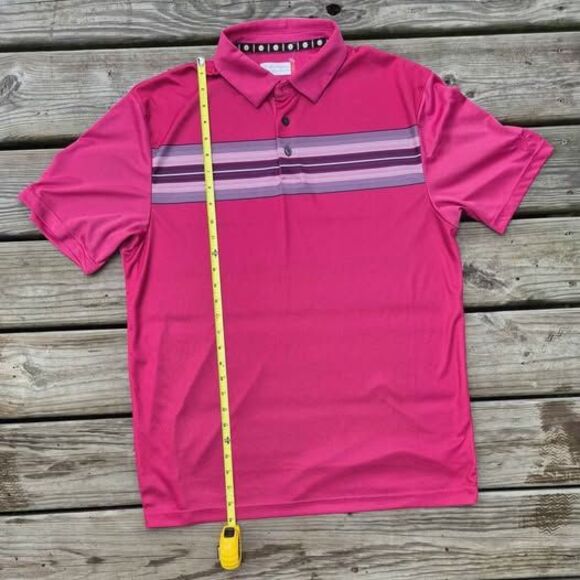 Ben Hogan Men's Performance Pink Golf Polo - Large - Picture 4 of 7